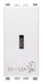 20292.C.B Зарядка USB type-C, 1,5A Eikon EVO, Eikon EXE, USB type-C 5V, одинарная Белый Vimar Arke