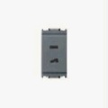 16345 Розетка 2p 6a 24v поляризованная серая Vimar