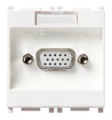 14348 Розетка коннектор vga 15 пол. белая Vimar