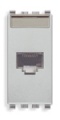 20339.16.N Розетка rj45 netsafe cat6a ftp, серебро матовое Vimar